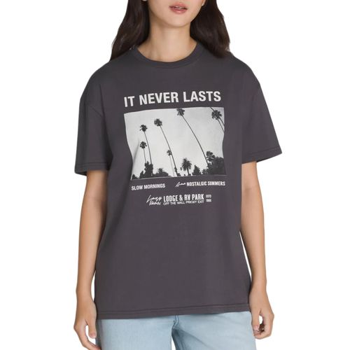 Blusa Feminina Vans Neverlasting Oversized Ss Asphalt CINZA-V4707500760001- -1-
